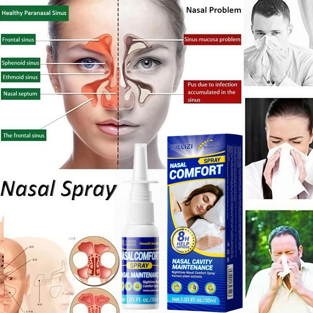 Nasal Spray Sinusitis Spray obat sinusitis hidung semprot hidung tersumbat semprotan sinusitis obat 