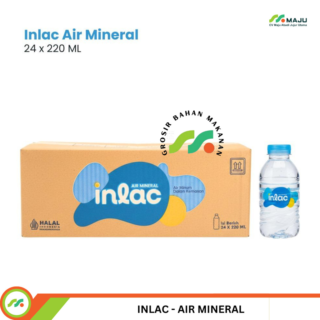Air Mineral INLAC Botol Kecil 220 ml – Isi 24 Botol