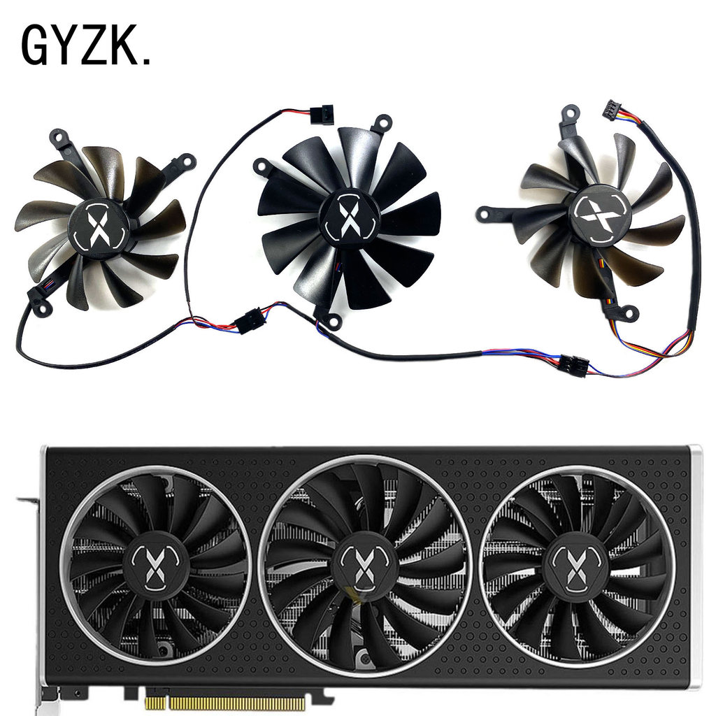 NEW For XFX Radeon RX6700 6700XT 6750XT Speedster MERC/Ultra Graphics Card Reacement Fan