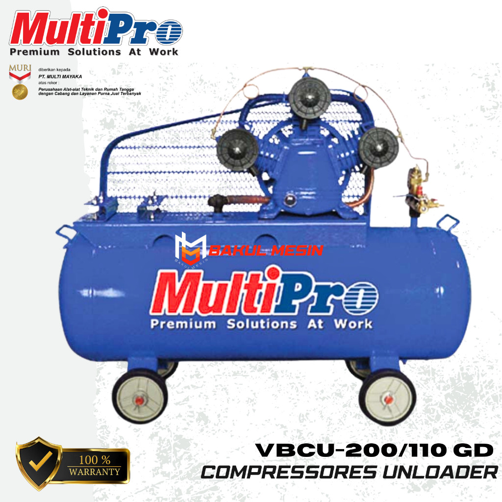 Multipro VBCU 200/110 GD Kompresor Angin Unloader