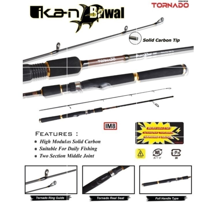 Joran Pancing TORNADO Ikan Bawal 602 - 10lb - 20lb - 180cm