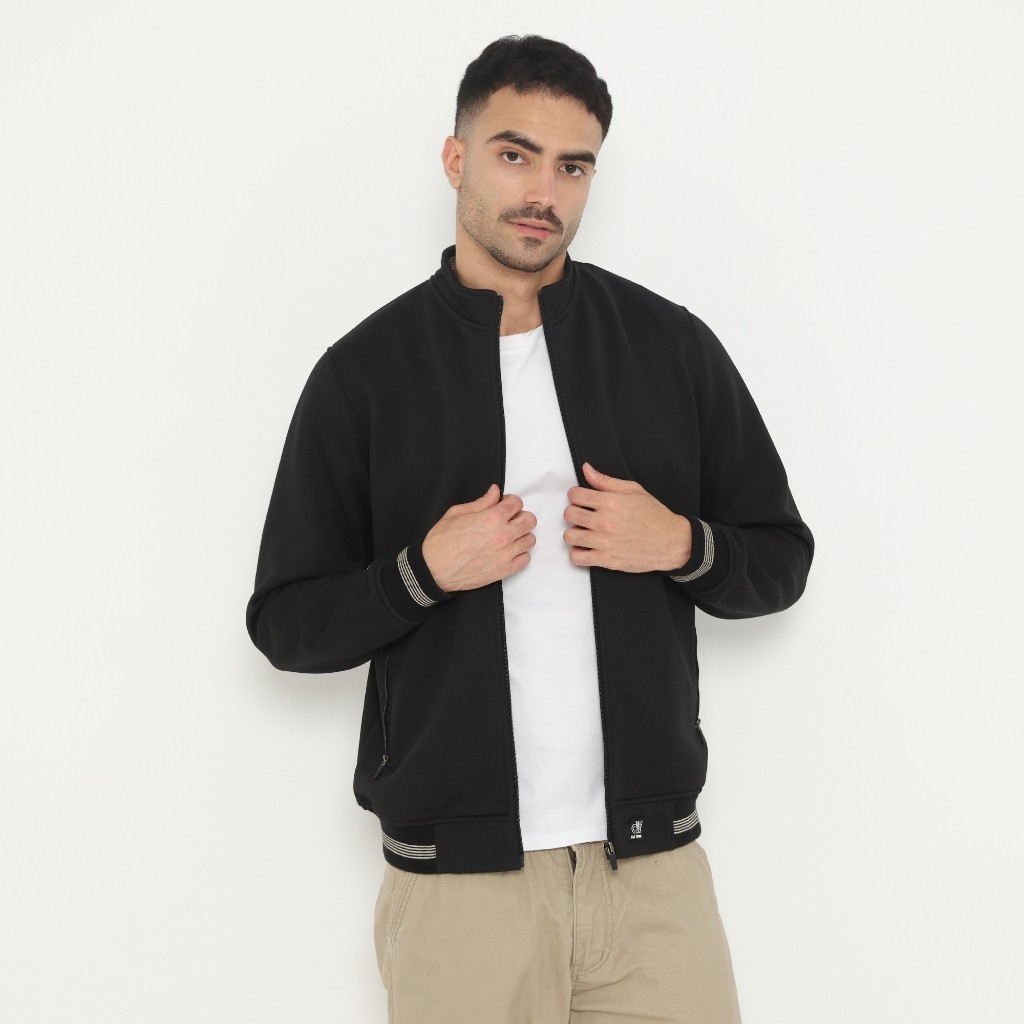 d&f Jaket Biker pria - Hitam