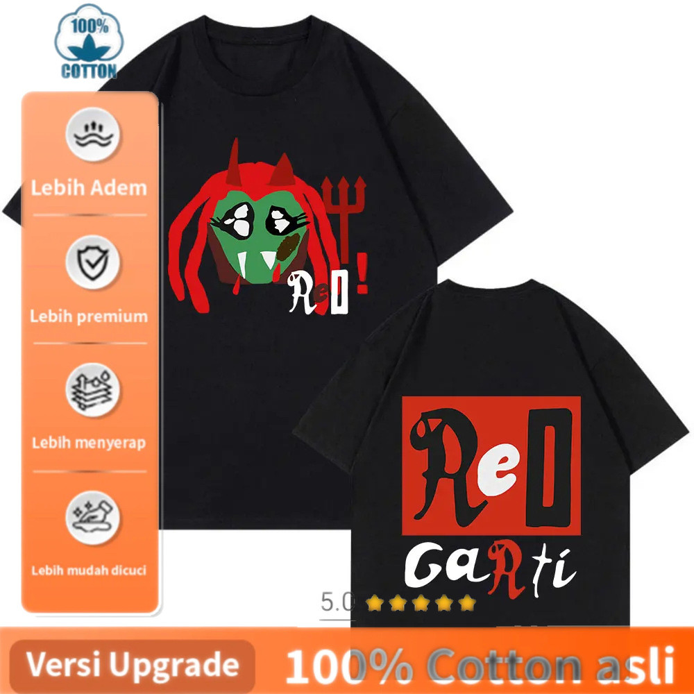 Kualitas Premium, Cocok untuk Pria dan Wanita Rapper Playboi Carti  Tour T-shirt