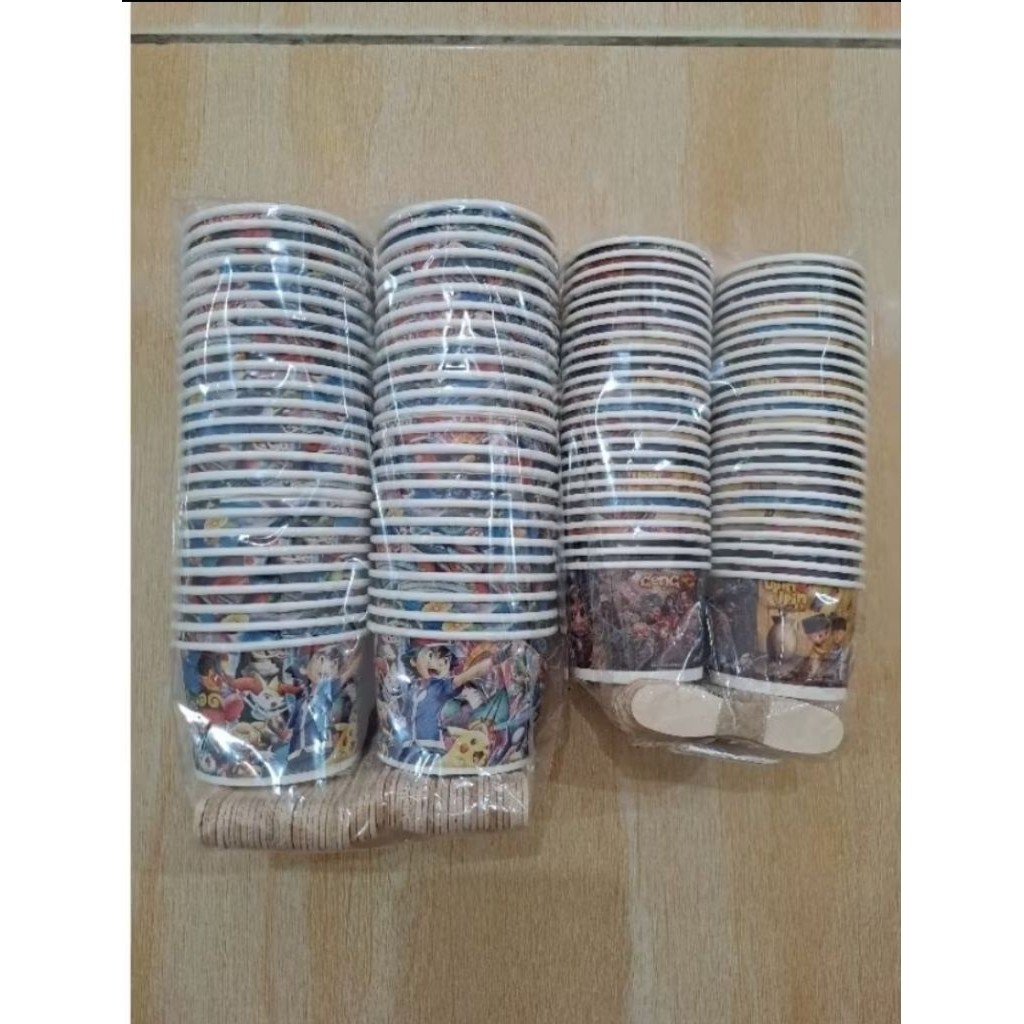 Cup es cream besar atau kecil free sendok