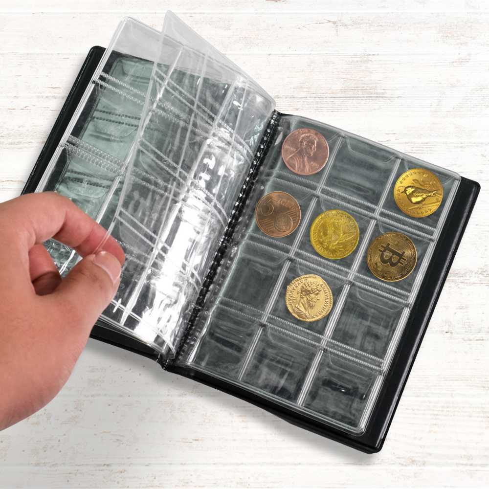 Dompet Album Koleksi Koin 120 Slot Mini untuk Koin Medali dan Token