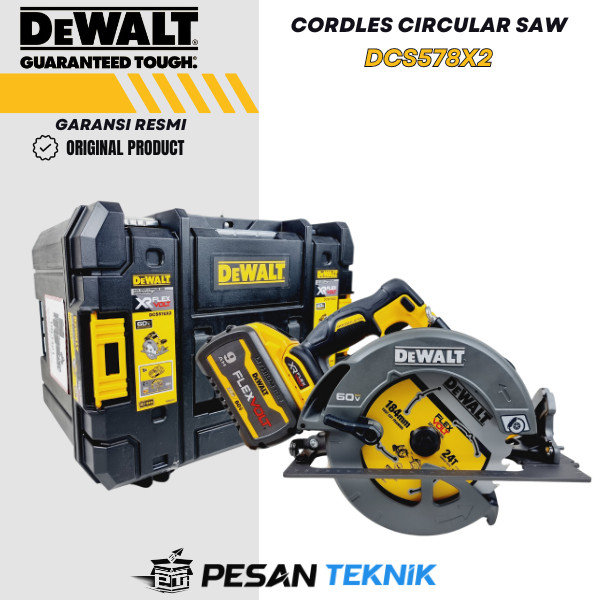 Dewalt Mesin Gergaji Circular Saw Cordless Flexvolt DCS578X2