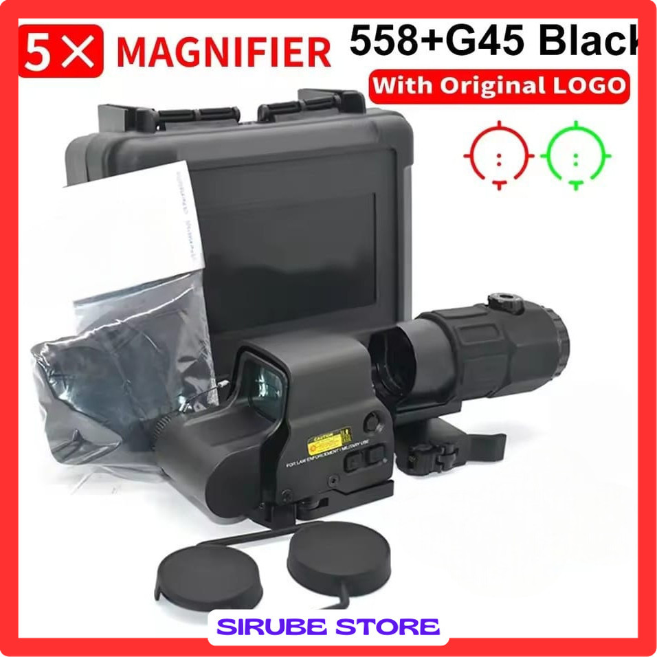 Tactical Laser Holographic Sight 558 5x Magnifier G45 - 112113
