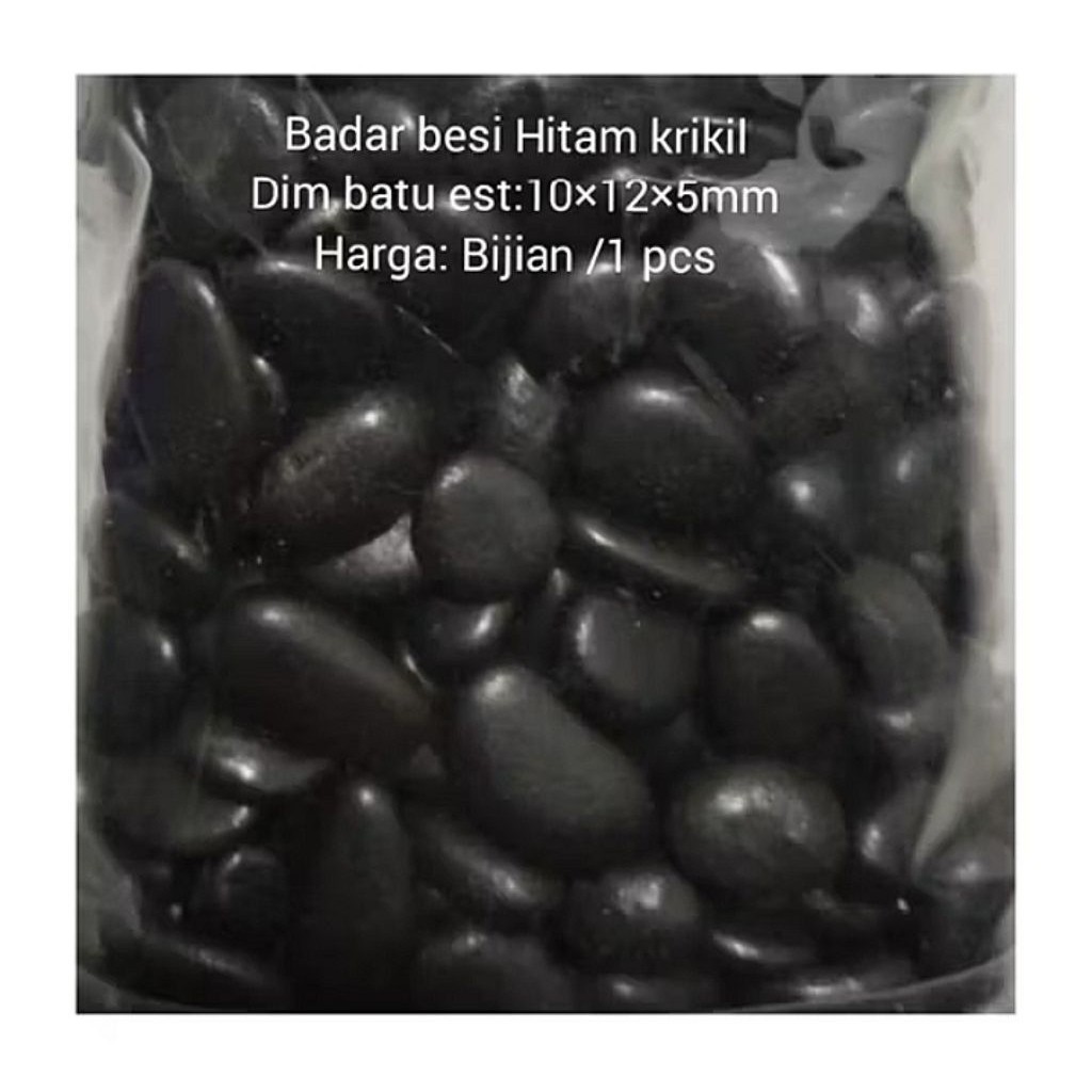 BONGKAHAN BATU BADAR BESI HITAM NATURAL