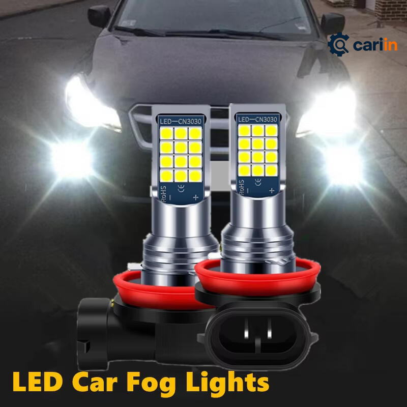2PCS LED Foglamp 3 Warna H11 H3 H7 untuk Avanza Xenia Calya Sigra Rocky Raize Brio