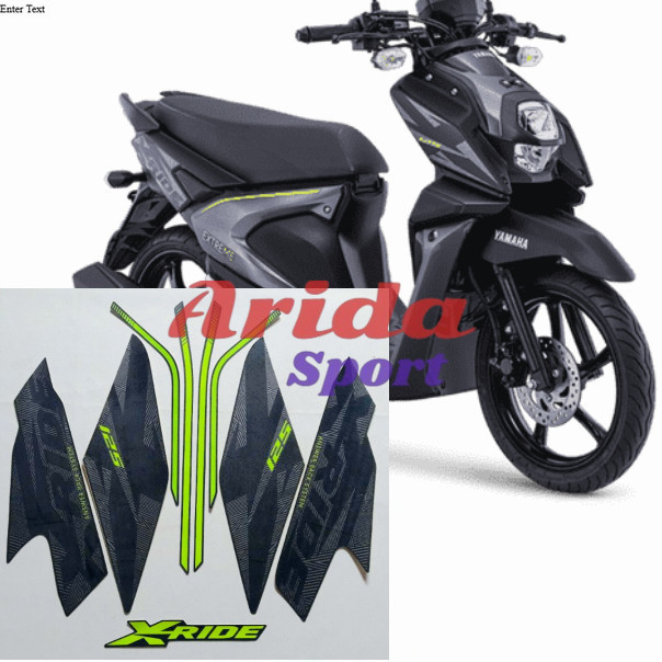 Striping Stiker Stiker sticker lis yamaha x-ride x ride 125 2018 2019 hitam hijau doff