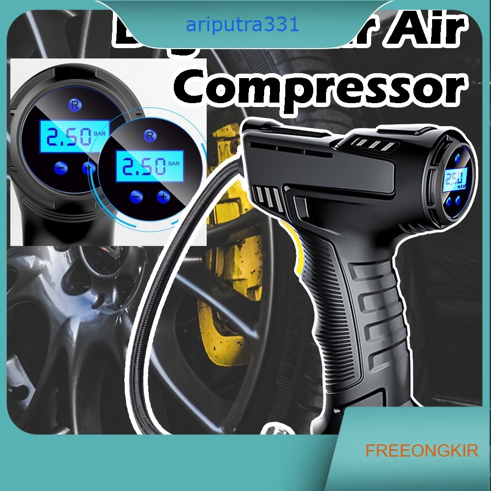 Pompa Ban Angin Elektrik - Pompa Angin Mobil Dengan Tampilan Digital - Pompa Udara - Kompresor Udara