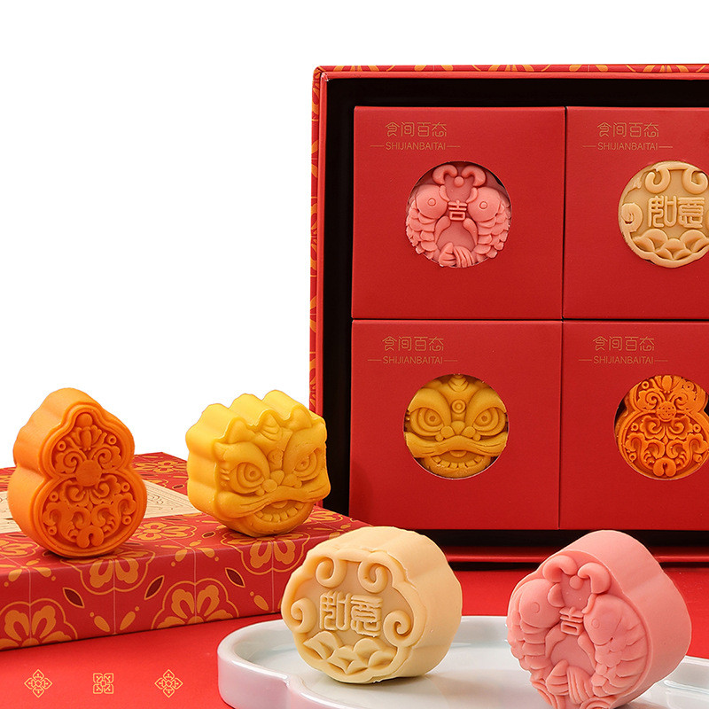 New Chinese Style Pastry Mung Bean Cake Gift Box Hangzhou Specialty Exquisite Tea Snacks New Year Gi