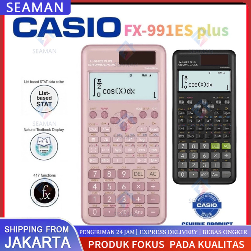 [Ready Stock]Kalkulator Sekolah/Kuliah Casio FX-991ES PLUS / Casio FX 991ES PLUS