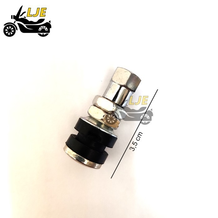 (50 PCS) Pentil Tubles Besi Pendek Pentil Tubles Chrome Pentil Tubles Mobil dan Motor