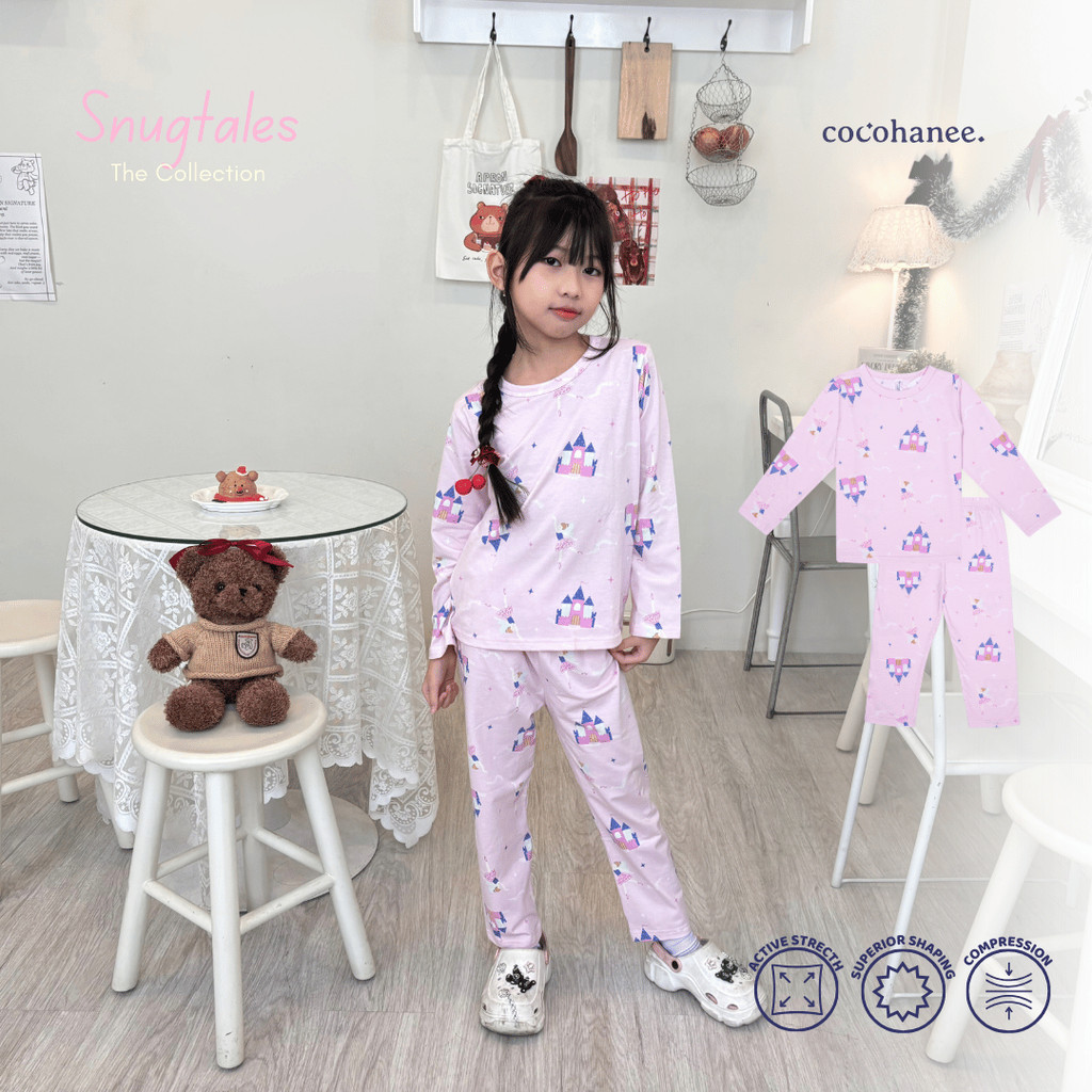 Cocohanee - Fairy Castle Long Pajamas - Piyama Tidur Anak