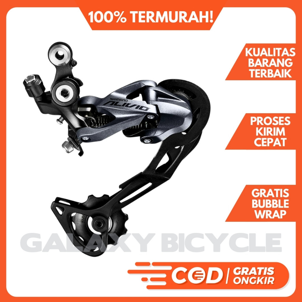 TANOZERO RD Shimano Alivio 8/9/10 Speed Rear Derailleur M4000 Sepeda Lipat MTB Roadbike DLL