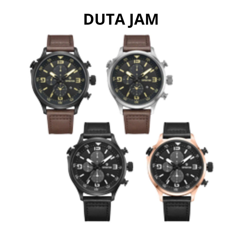 JAM TANGAN PRIA EXPEDITION E6318 E 6318 ANALOG MCL LEATHER STRAP ORIGINAL