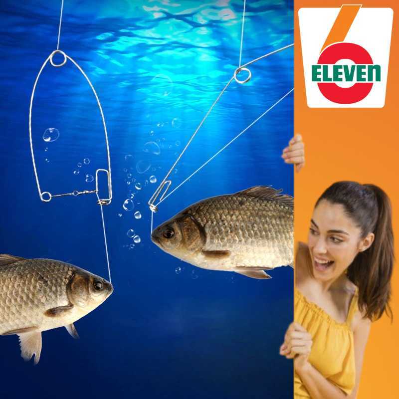 6ELEVEN - Cozylifeer Automatic Fishing Device Self Trigger Hooks Kail Pancing - AFD947