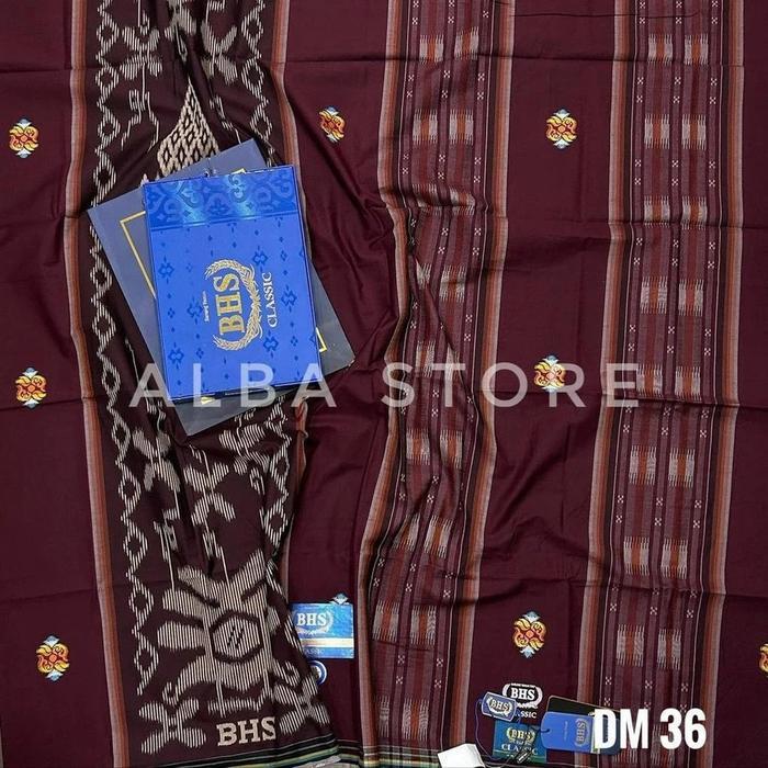 (MOTIF BARU) Sarung BHS Classic Songket Kawung Dobby Gold/SKT DAM/KDP | BHS Infinity|BHS COSMO - DM3