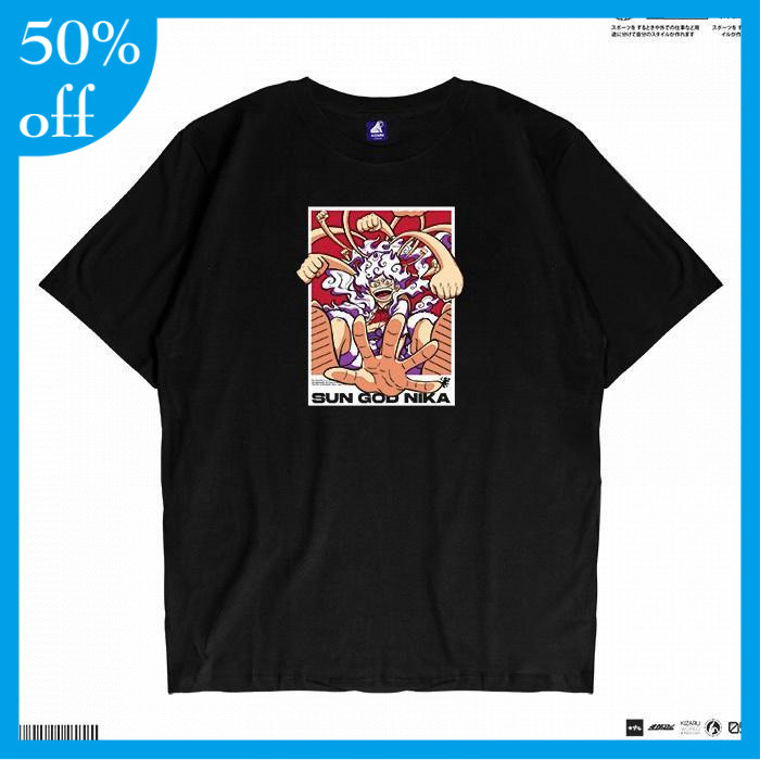KIZARU Kaos Anime LUFFY SUN GOD NIKA