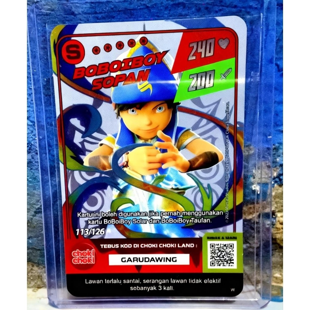 SR card Boboiboy galaxy Monsta Boboiboy Blizzard & Nova SR/ BOBOIBOY SOPAN S 1pcs asli chokicoki