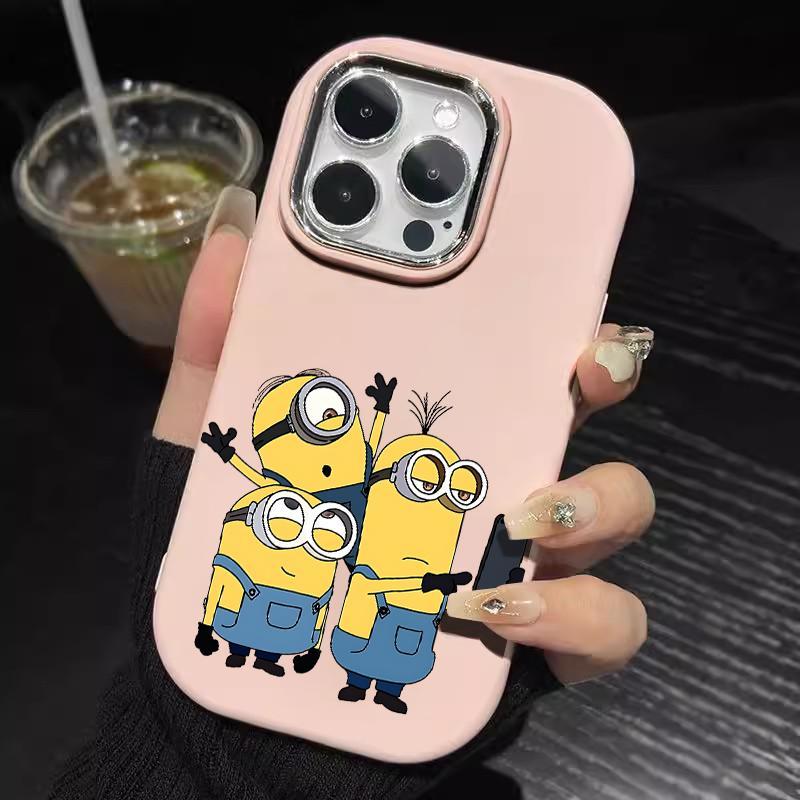 Casing For Samsung Case A32 5G A34 M32 Lembut Silikon Girls Lucu Minion Macaron Phonecase
