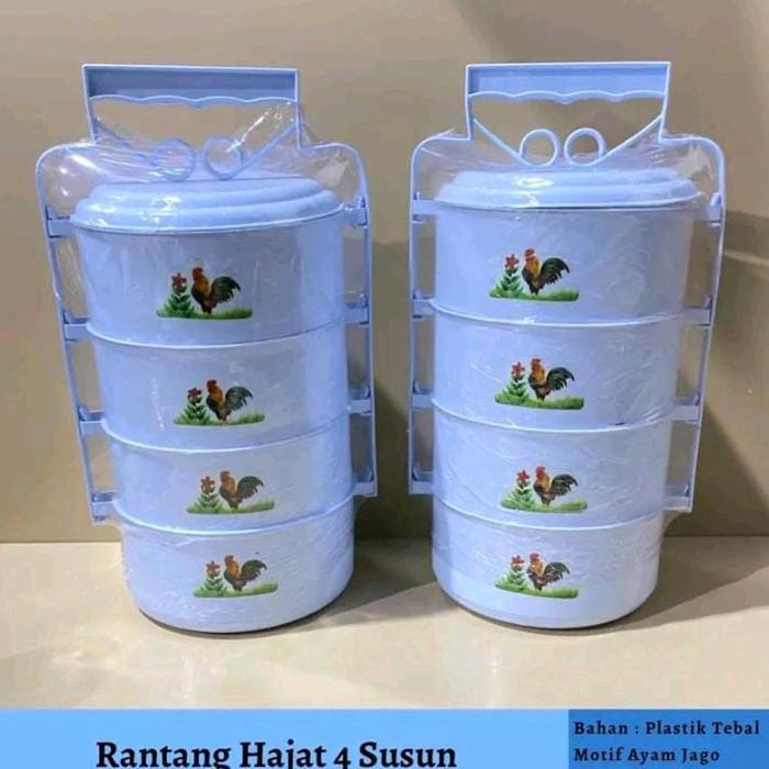 Rantang ayam jago 4 susun -