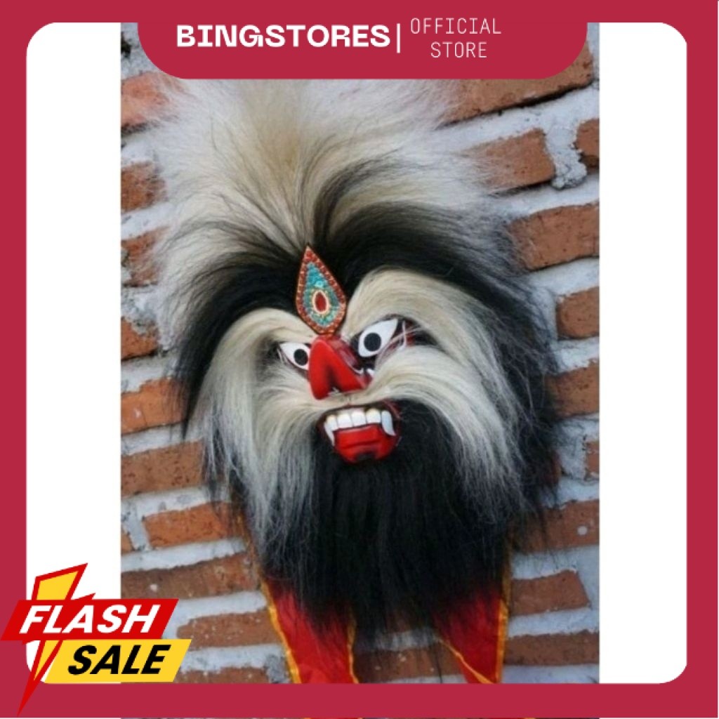 TOPENG BUJANG GANONG / Topeng Ganongan Jathilan / Bujang Ganong High Quality / Ganongan Rambut Sinte