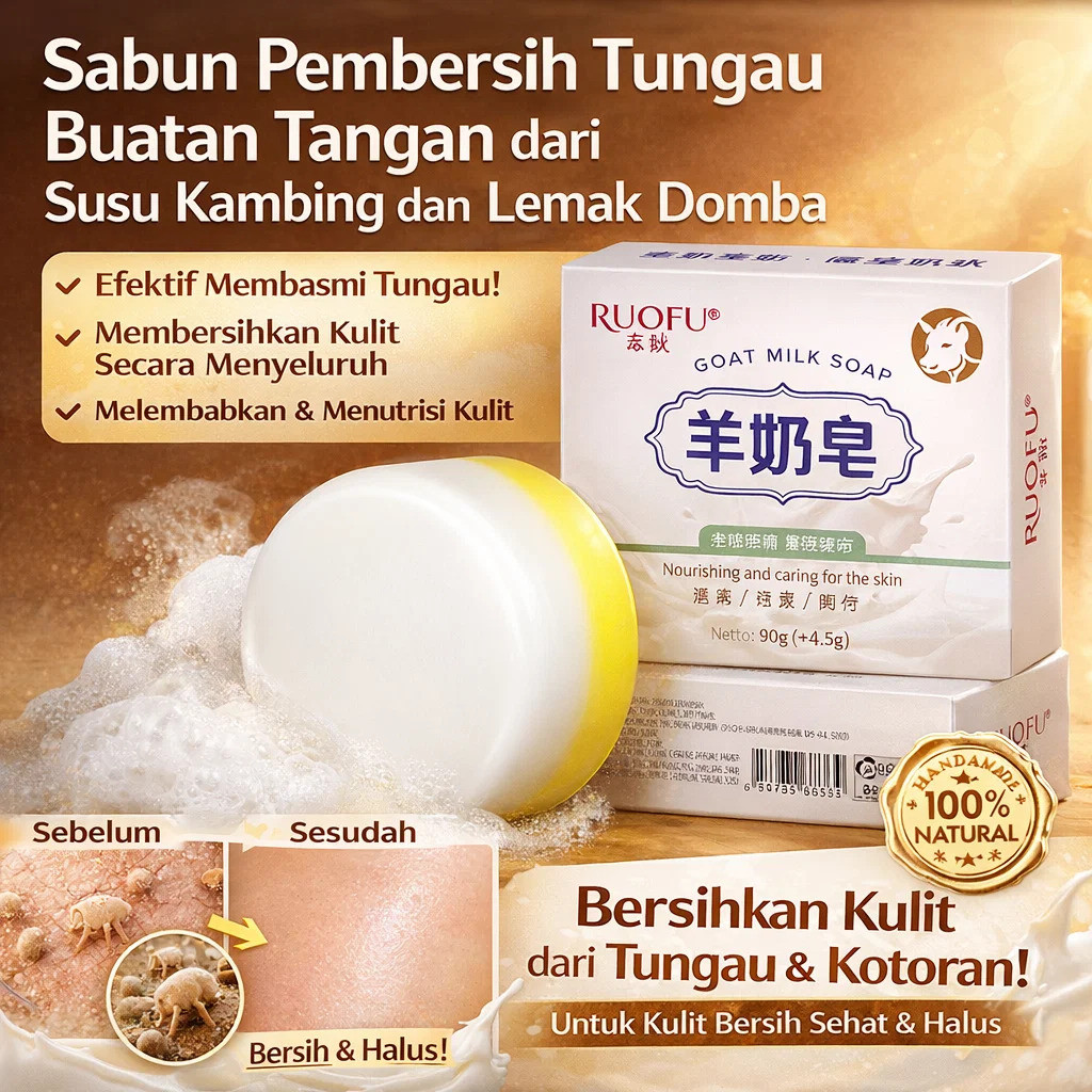 [Promo Spesial] Sabun Susu Kambing|sabun Susu Kambing Lembut|sabun Susu Kambing Lembut Untuk Kulit B