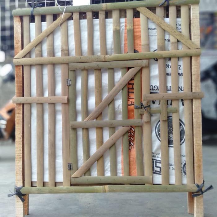 MUMPUNG PROMO Kandang Ayam Bambu / Kandang Rakit Bambu Segiempat Kotak TERLARIS