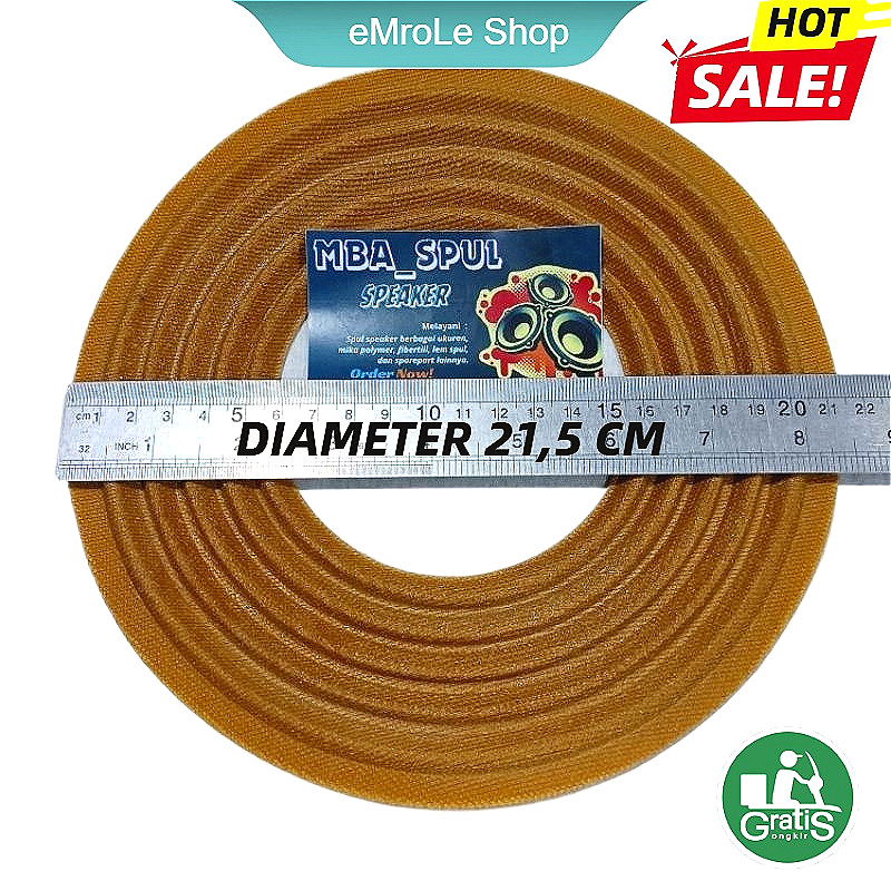 Damper Dumper Speaker 18 dan 15 INCH Premium Diameter 21,5cm Lubang Spul 4inch
