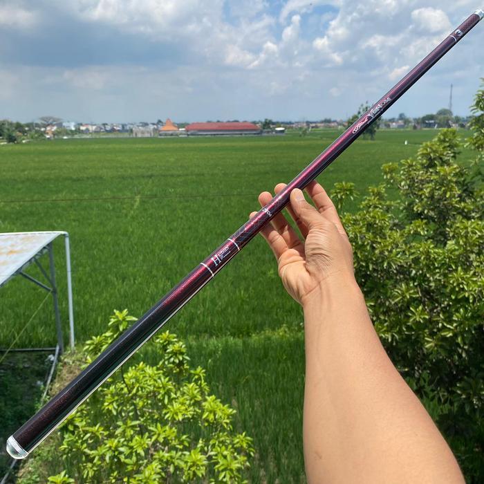 Promo JORAN TEGEK HAIZHEN PREMIUM BLACK VENOM GEN 2 Spek kaku ruas panjang carbon Material - 180 Ter