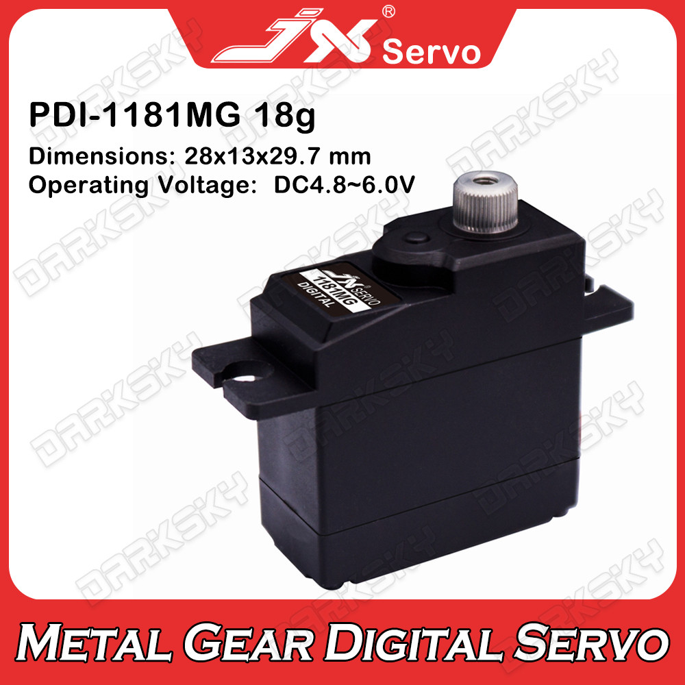 JX Servo P-1181MG 18g Metal Gear gital Servo For RC Model Cars fferential Lock Servos Upgrade Access