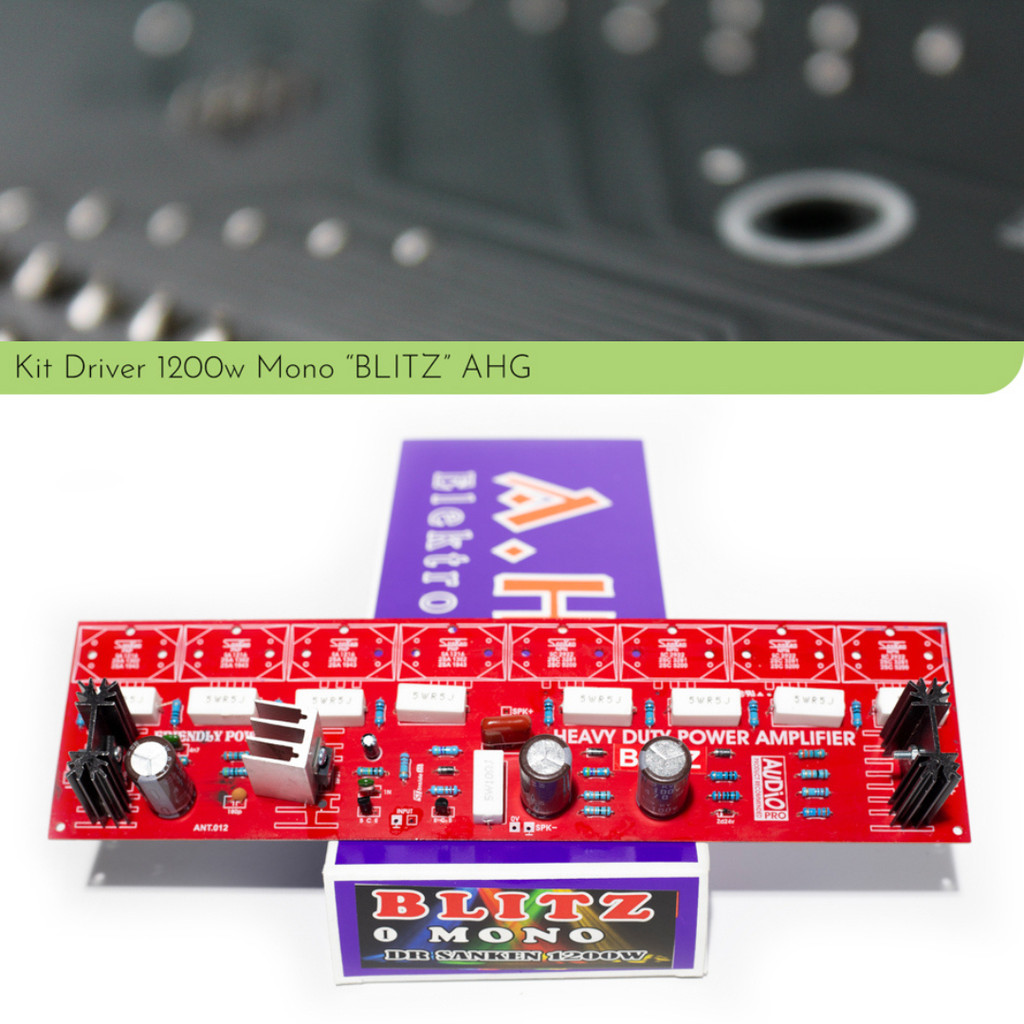 Kit Rakitan Driver Blitz Mono 1200w 1200 watt Sanken 4 set tanpa transistor by AHG Alfa