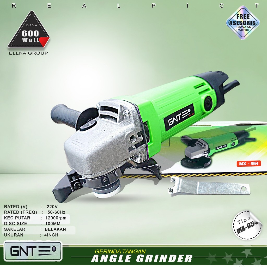 (RANDOM GERINDA) MESIN GERINDA TANGAN / GRENDO / GERENDA 4 INCH MODERN M-2350B - Perlengkapan Rumah 