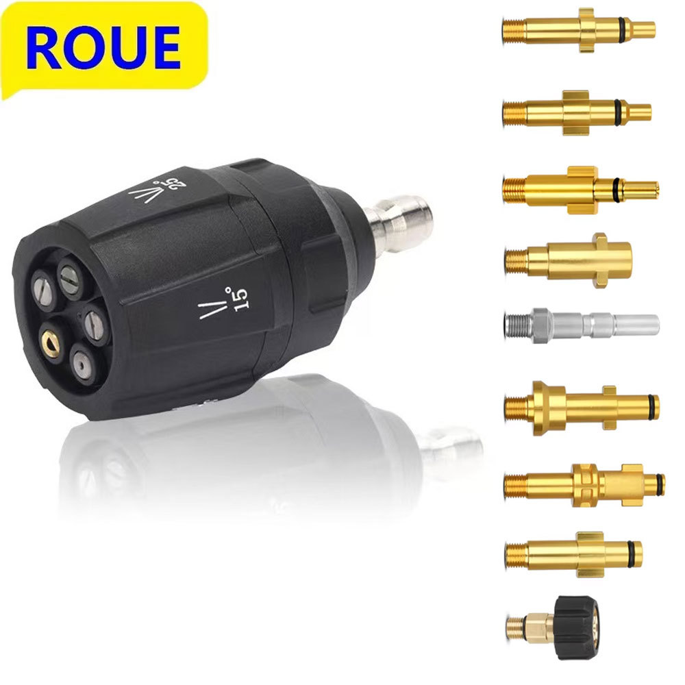ROUE High Pressure Nozzles Car Washer Gun Quick Jet Tips Washer Nozzles for Karcher Parksdie Nilfisk