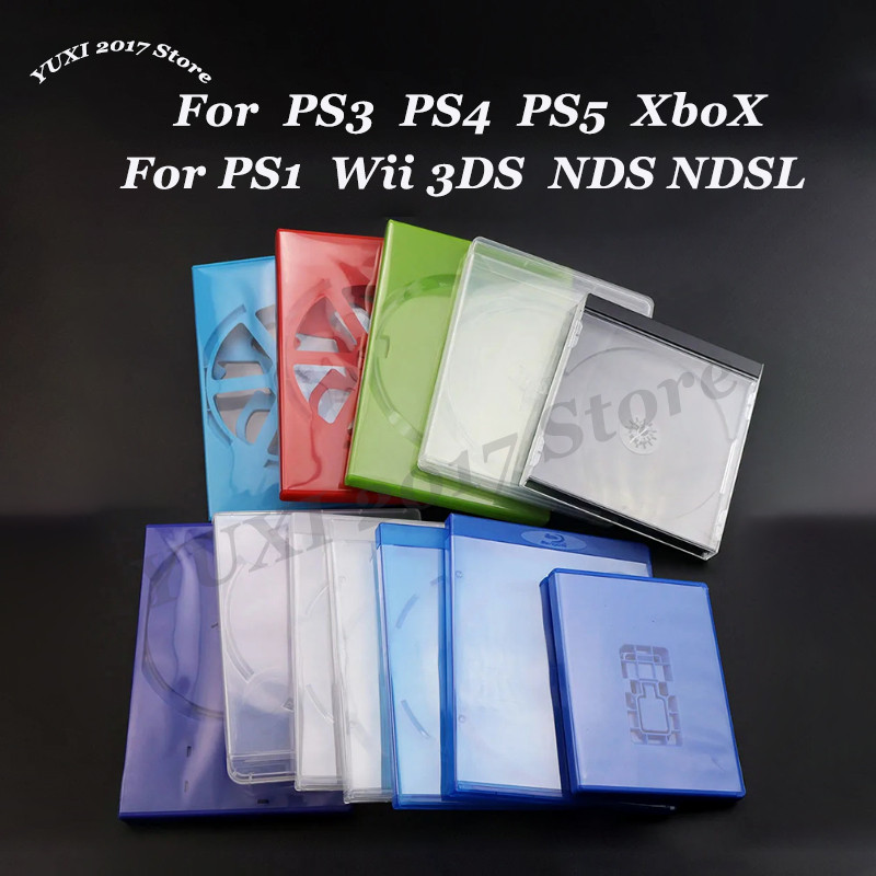 High Quality Plastic CD Game Protection Box Suitable For PS1 PS2 PS3 PS4 PS5 Xbox Wii Game Tray CD D