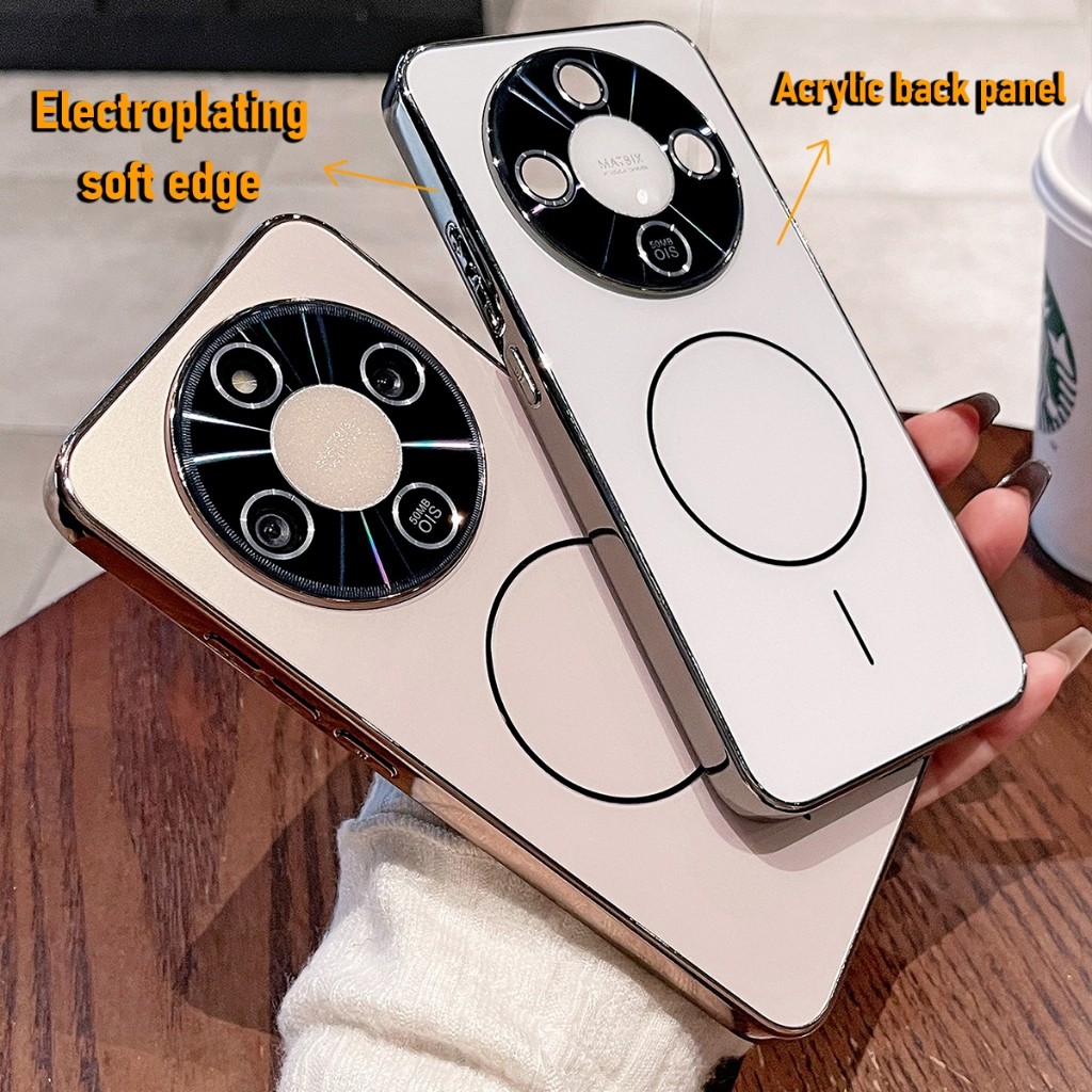 Built-in Glass Lens Protector Untuk Honor X9d X9c Smart 5G Casing Electroplating Frame Matte Plastic