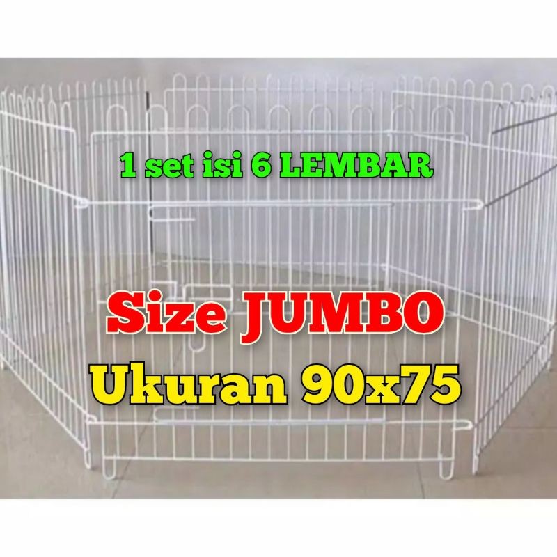 KANDANG JUMBO UKURAN 90 KANDANG PAGAR BESAR U/ANJING, KUCING, KURA KURA, KELINCI