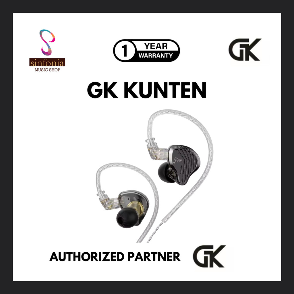 GK-KUNTEN GK KUNTEN Earphone Ultra Wide Frequency Dynamic Driver HiFi IEM Earphone