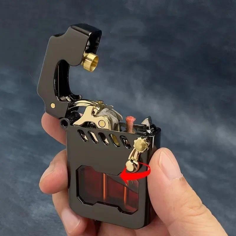 2025 New Zorro Kerosene Lighter Cyber Mecha Transparent Bin Rocker Cool Classic Torrens Tide Men Lig