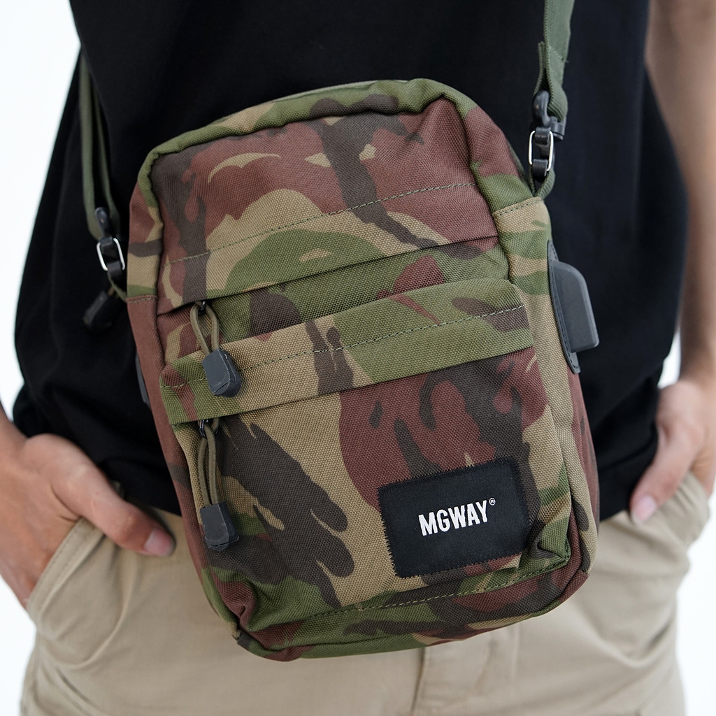 Tas Slingbag Pria Selempang Stylish MGway Kenji Green