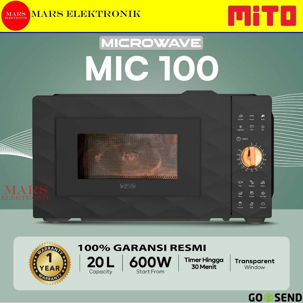 MITO MIC100 ELECTRIC MICROWAVE  20L | LOW WATT