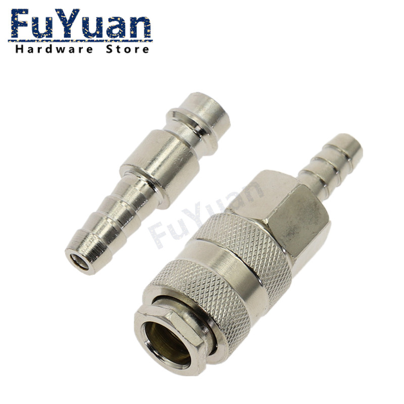 Pneumatic fitting EU Euro  type High pressure coupling  6mm 8mm 10mm Hose Barb Air Hose Quick compre