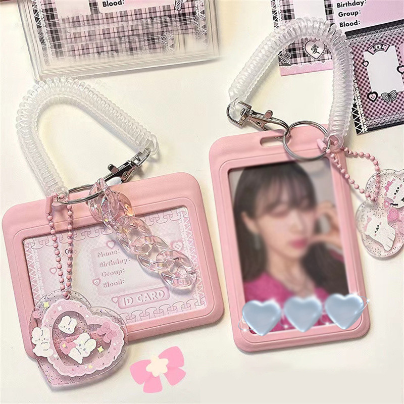 Korea  Photocard Holder 3 inch Sleeve Cret ID Bank Card Photo splay Holder Bus Card Protective Case 