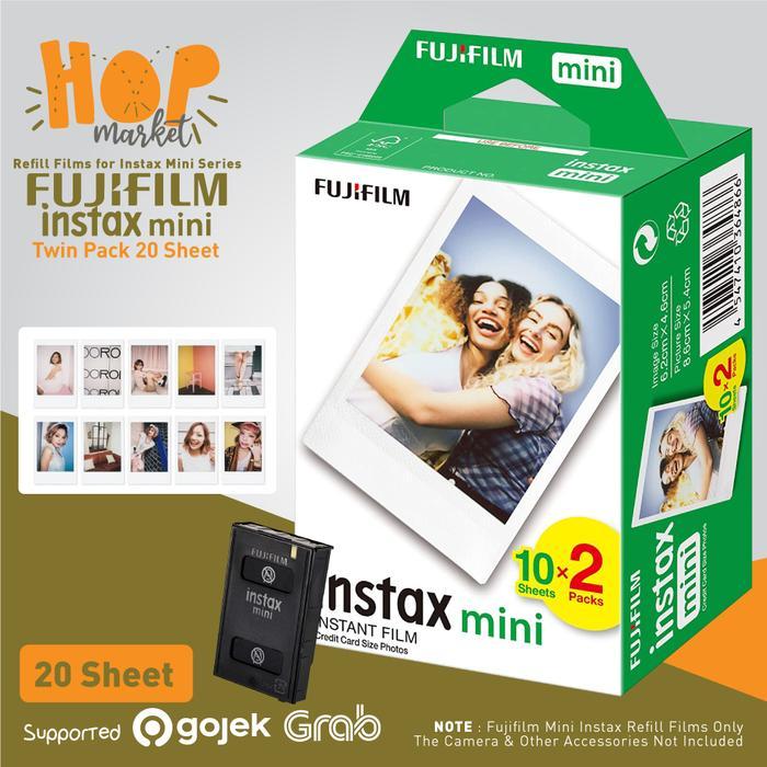 Tokonori Fujifilm Refill Instax Mini Film Twinpack Plain - isi 20 Lembar Polos - Twinpack Plain
