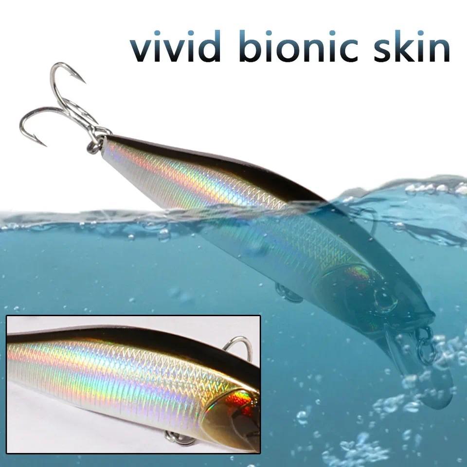 Sinking Minnow 19g Floating Jerkbait 15g Fishing Lure Treble Hooks Swimbait Pesca Popper Tackle Wobb