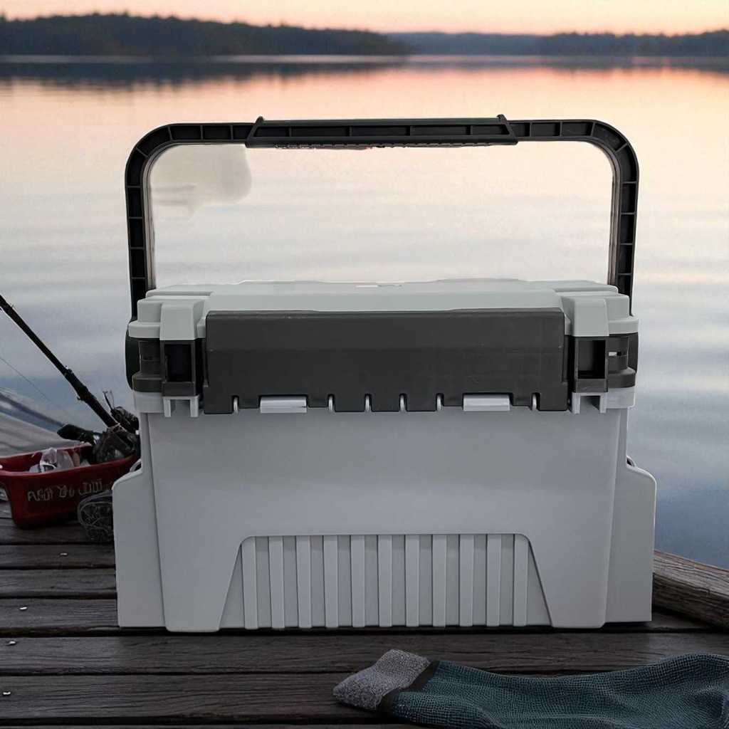 TaffSPORT Kotak Perkakas Pancing Fishing Tackle Box Double Layer