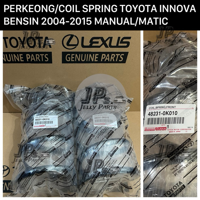 PERKEONG COIL SPRING DEPAN INNOVA BENSIN 2004-2015 MANUAL MATIC ASLI ORIGINAL