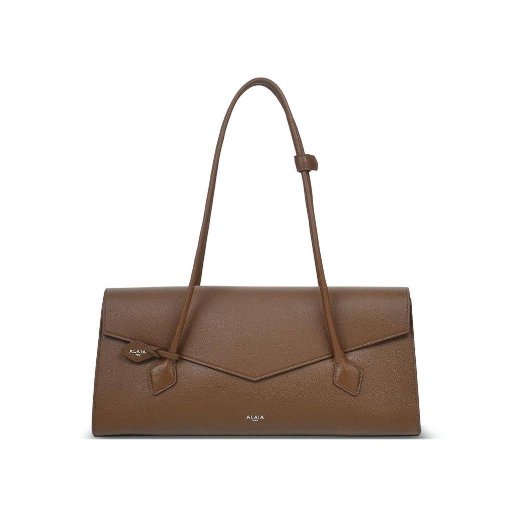 Le teckel flap tote bag grained leather